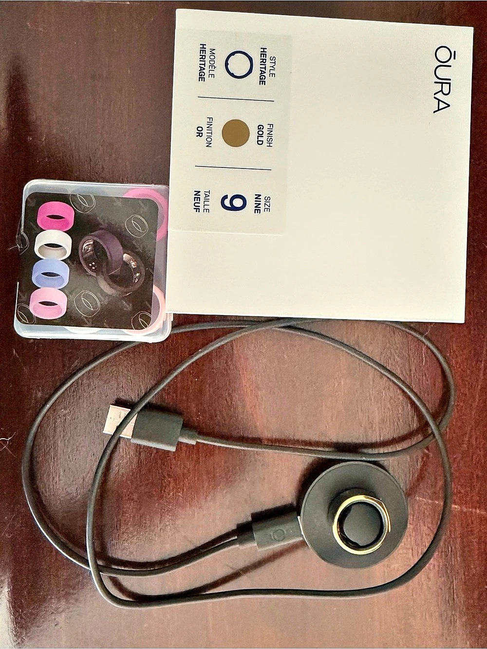 OURA Ring Generation 3 heritage Gold Smart Ring Size 89